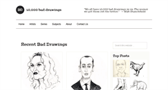 Desktop Screenshot of 10000baddrawings.com