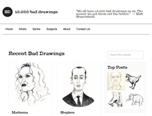 Tablet Screenshot of 10000baddrawings.com